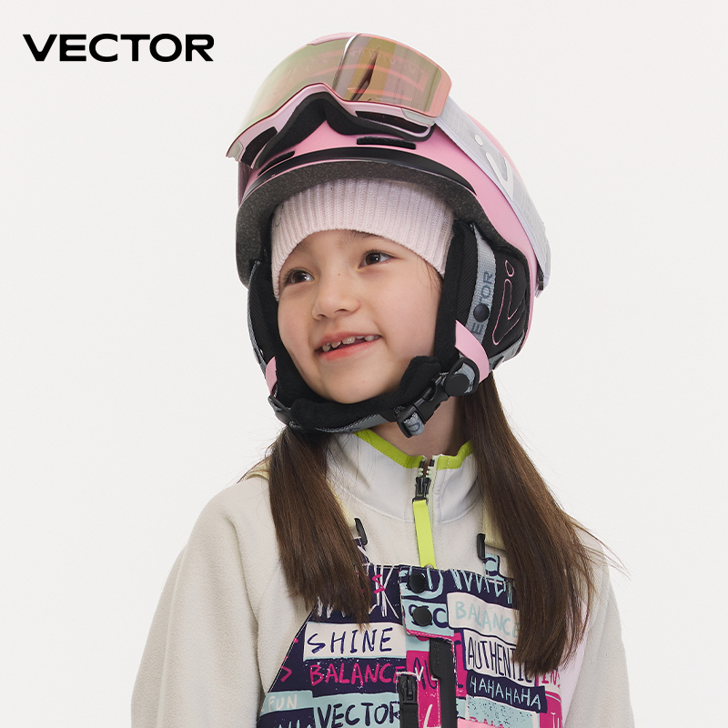 Sports Equipment Vector - VECTOR Dziecięcy kask narciarski dla dzieci