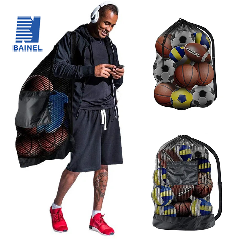 Sports Equipment Store - Duża torba siatkowa do przechowywania piłek