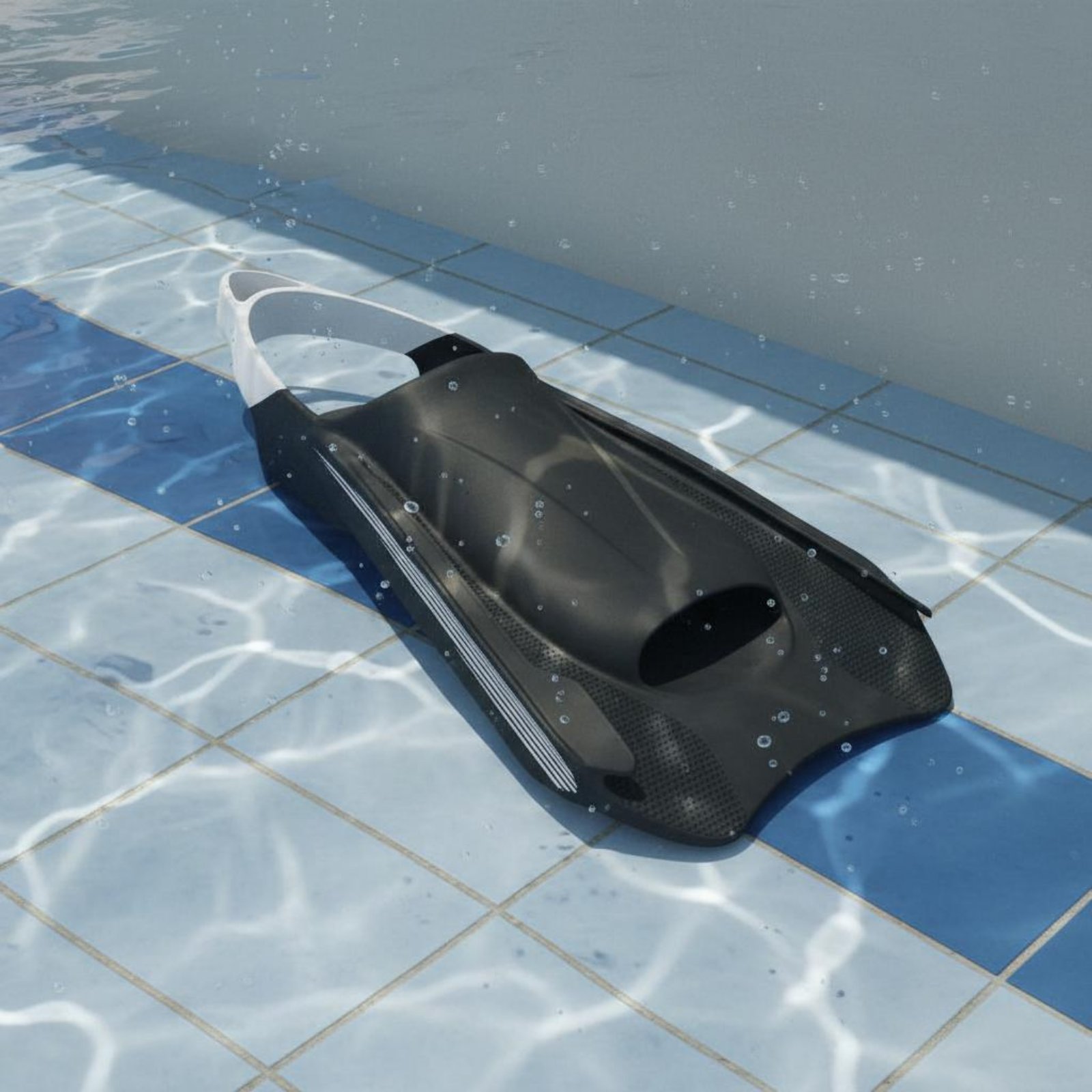 Swim Fin Short Blade - Silikonowe płetwy do pływania, elastyczne krótkie