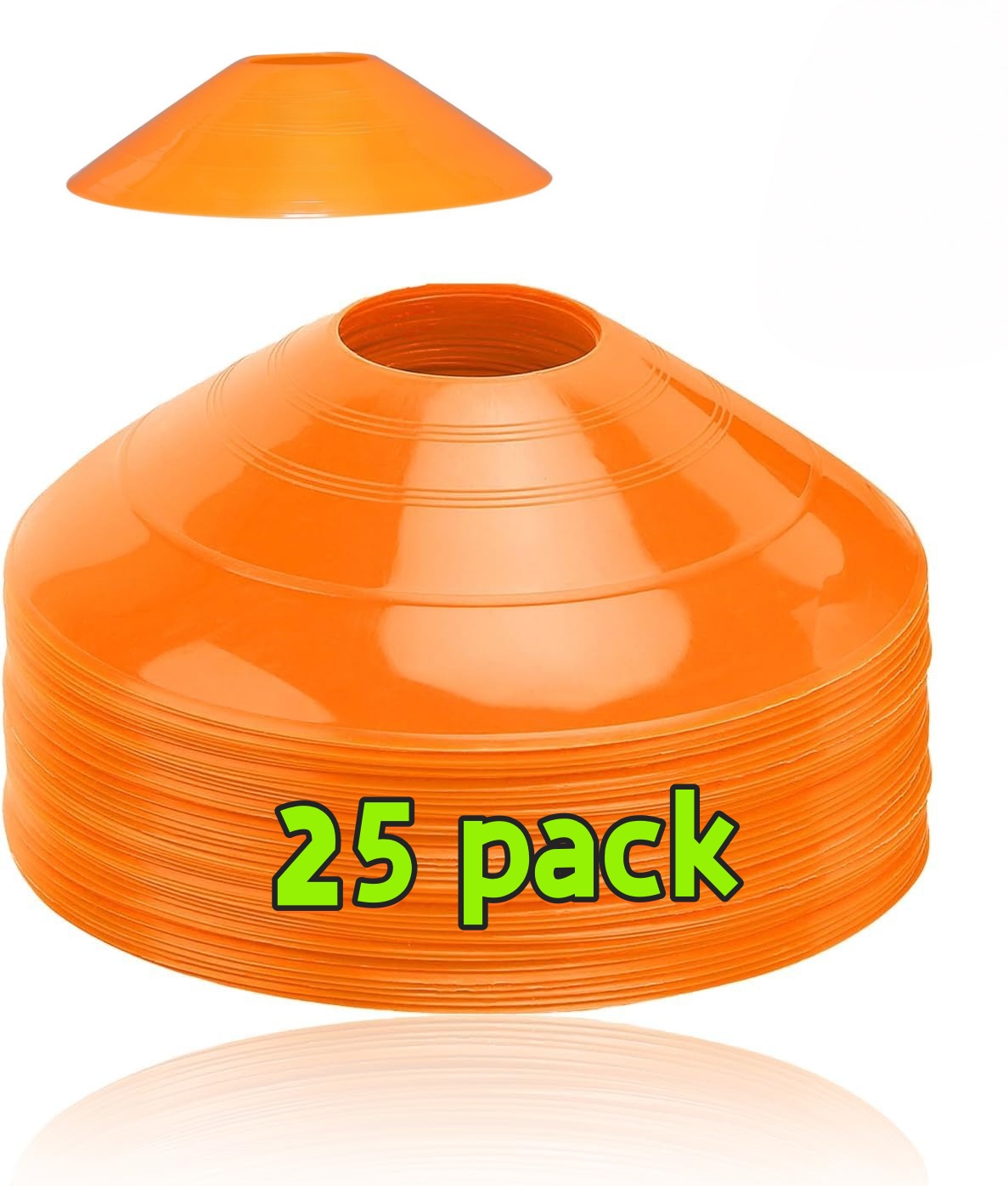 Football Training Cone - 25 sztuk płytek do konusów piłkarskich,
