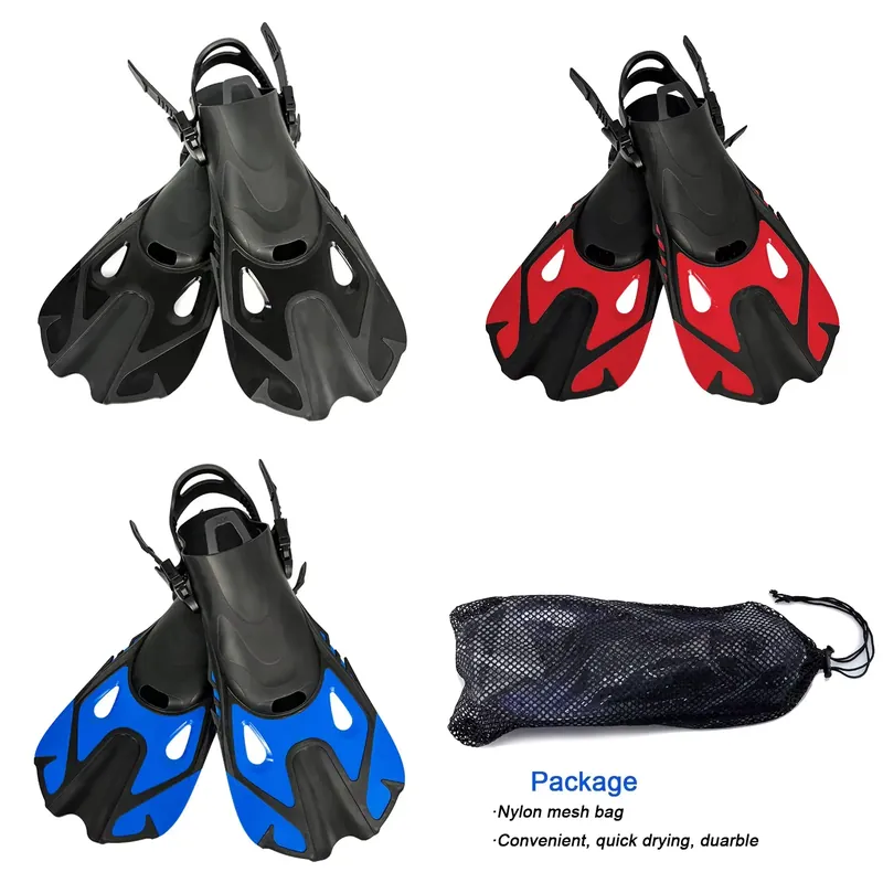Swim Fin Short Blade - Lekkie, krótkie, regulowane płetwy podróżne do