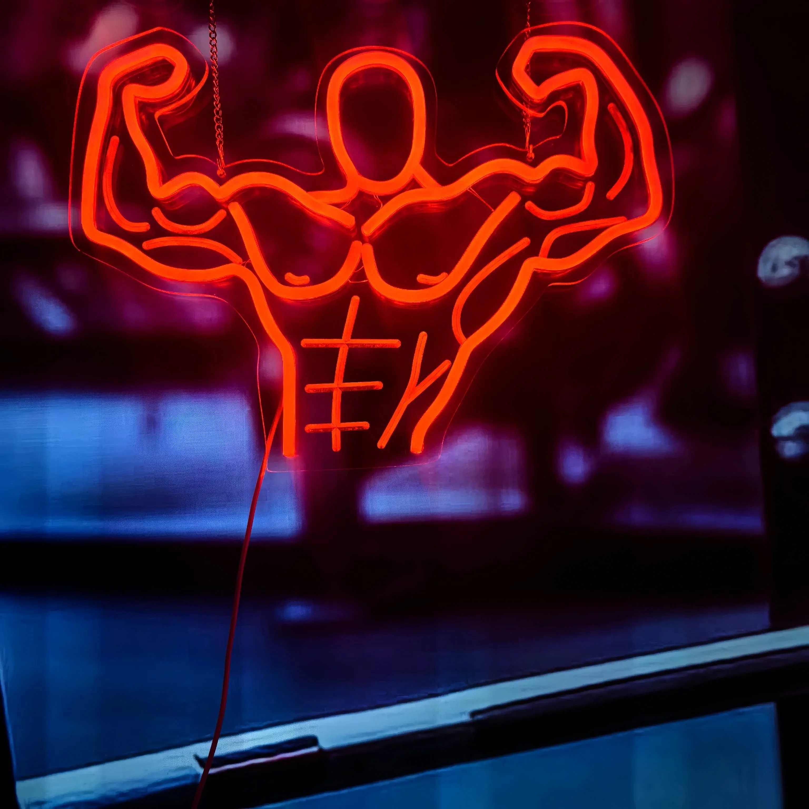 Neon LED „Wojownik Fitnessu” – – Sports Equipment Store recenzja i cena