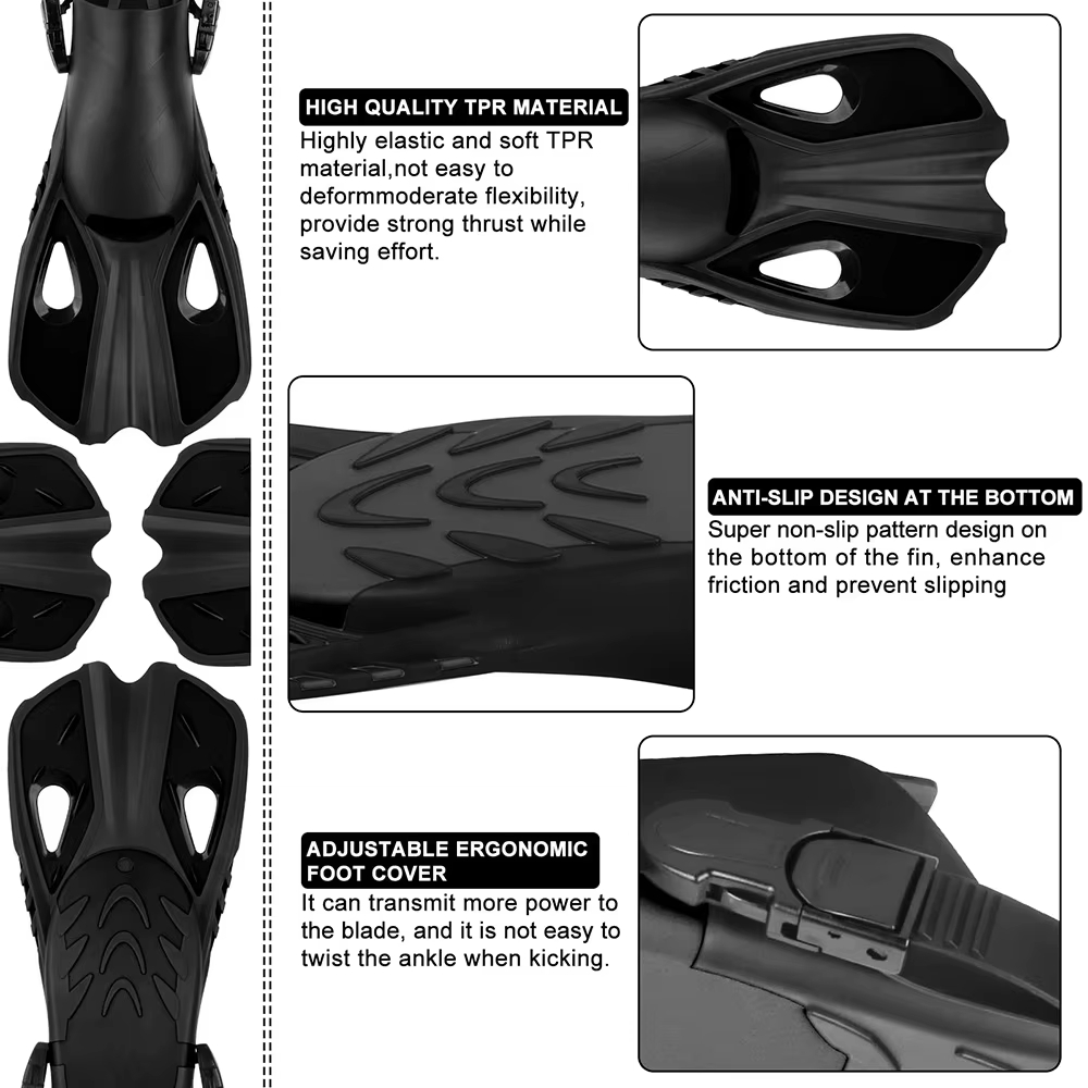 Regulowane, otwarte płetwy pły – Swim Fin Short Blade recenzja i cena